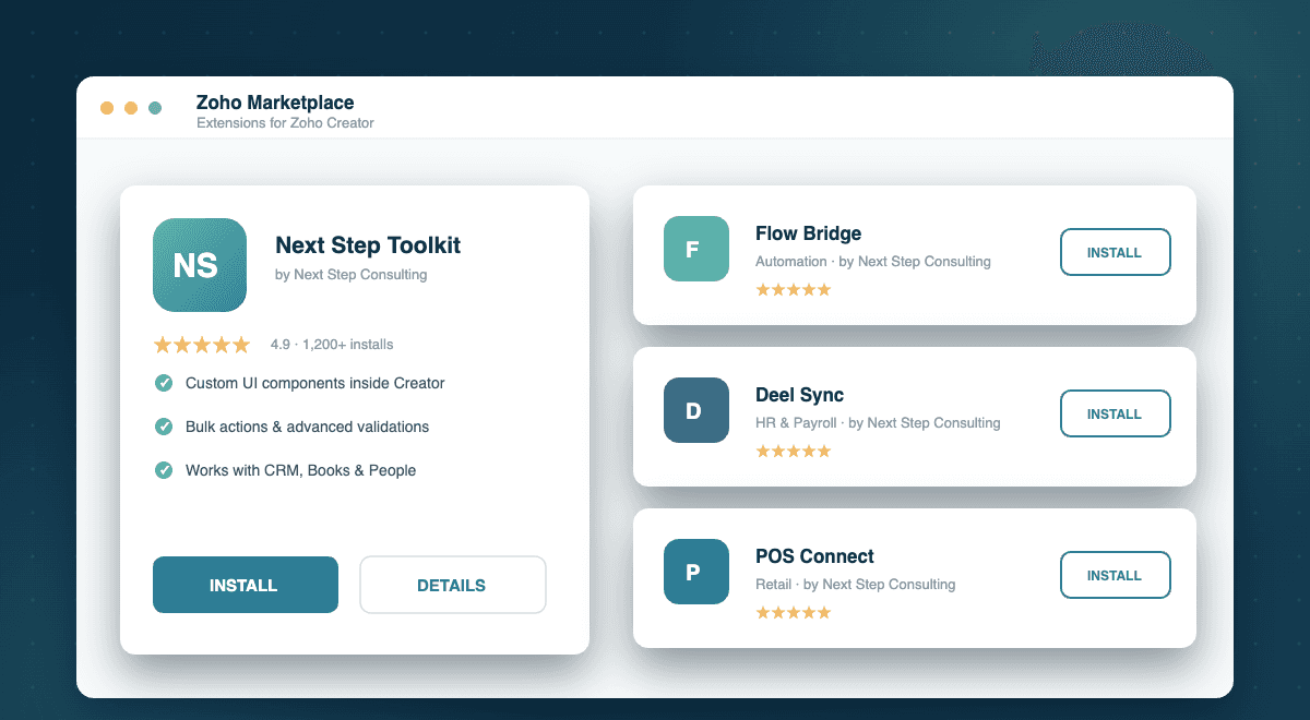 Published Creator extension